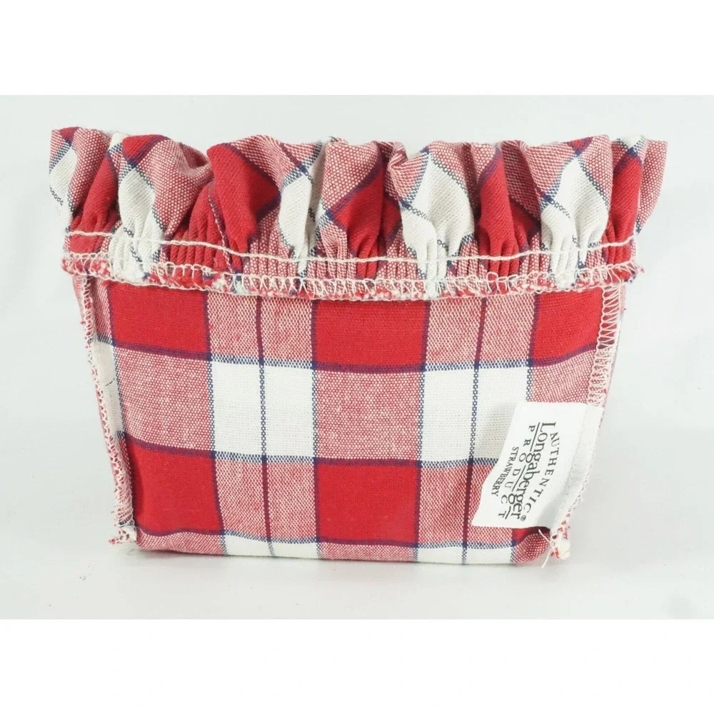 Longaberger 2001 Strawberry Basket Combo Liner Protector All-American Collection